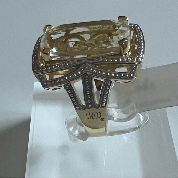 Marcel Drucker Womens
14K Yellow Gold Over 
Sterling Silver Diamonds
& Quartz - Picture 14 of 16